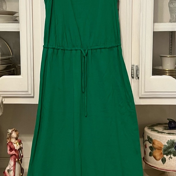 NWT Gap Drawstring Maxi Dress Size XS Green - Picture 4 of 6